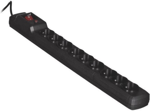 Activejet Combo przeciwprzepięciowa 9 gniazd 5 m czarna