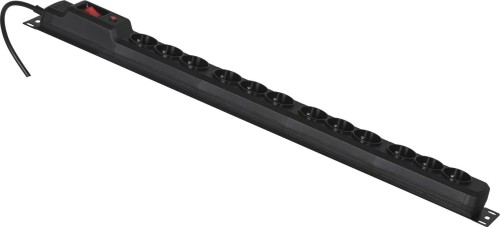 Activejet Combo przeciwprzepięciowa 12 gniazd 1.5 m czarna