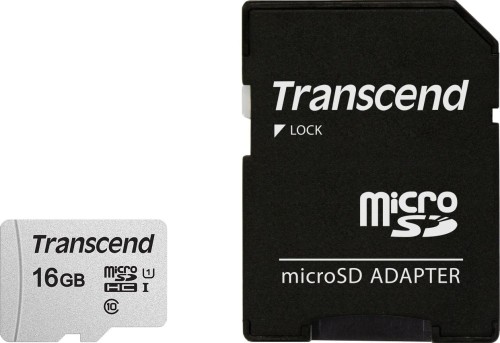 Transcend 300S MicroSDHC 16 GB Class 10 UHS-I/U3