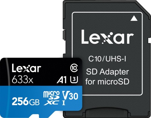 Lexar 633x MicroSDXC 256 GB Class 10 UHS-I/U3 A1 V30