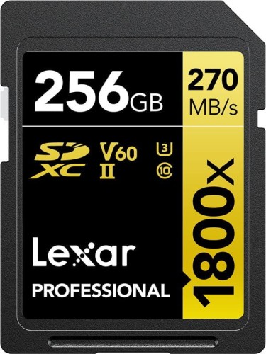Lexar Professional 1800x SDXC 256 GB Class 10 UHS-II/U3 V60