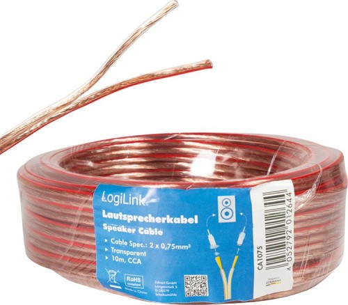 LogiLink głośnikowy 2x0.75 mm2, 10m