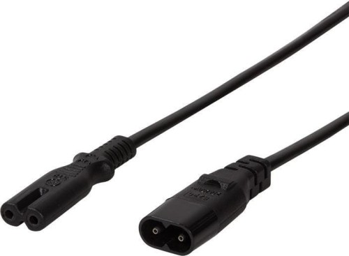 LogiLink Przedłużacz kabla zasilającego IEC C8 > C7 czarny 2m