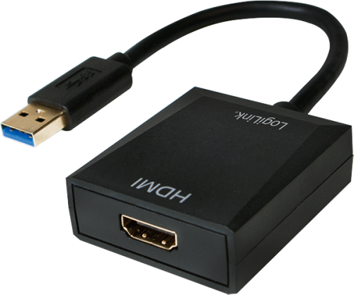 LogiLink USB - HDMI Czarny