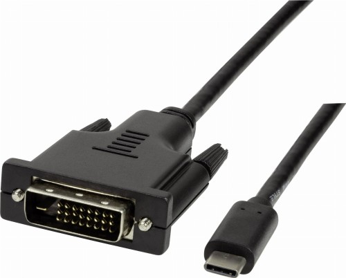 LogiLink USB-C - DVI-D 3 m Czarny