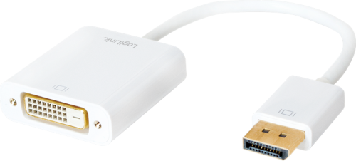 LogiLink DisplayPort - DVI-D biały