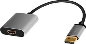 LogiLink DisplayPort - HDMI szary