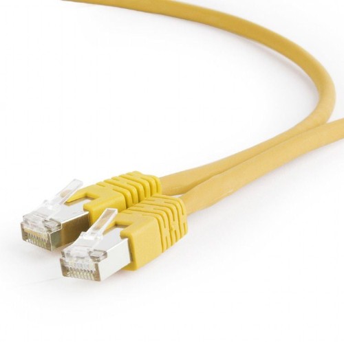 Gembird PP6A-LSZHCU-Y-1.5M RJ-45/RJ-45, kat.6A, S/FTP, żółty, 1.5m