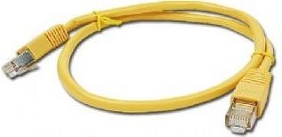 Gembird PP22-0.5M/Y RJ45, osłonka zalewana, kat. 5e, FTP, 0.5m, żółty