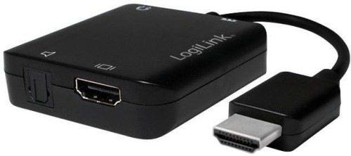 LogiLink HDMI - Toslink czarny