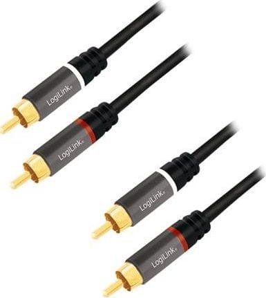 LogiLink RCA (Cinch) x2 - RCA (Cinch) x2 1m czarny