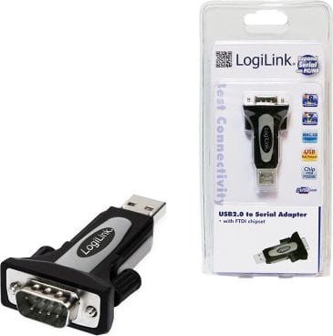 LogiLink USB - RS-232 Czarny