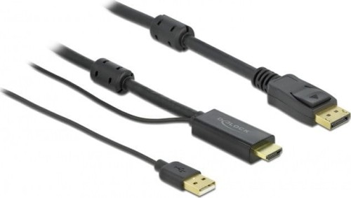 Delock DisplayPort - HDMI 5m czarny