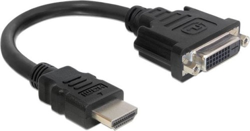 Delock HDMI - DVI-I czarny