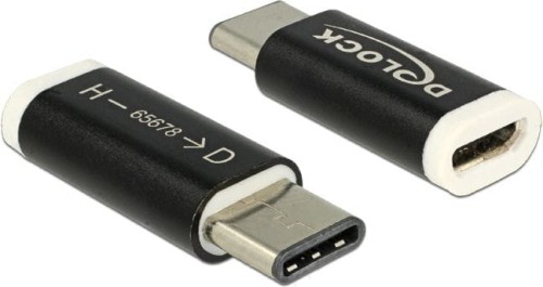 Delock USB-C - microUSB Czarny