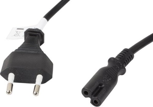 Lanberg radiowy CEE 7/16 - IEC 320 C7, 1.8m, czarny