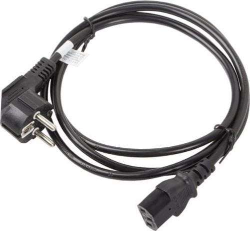 Lanberg CEE 7/7 - IEC 320 C13, 1.8m czarny