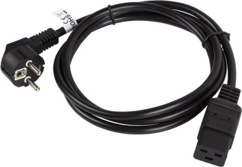 Lanberg CEE 7/7 - IEC 320 C19, 1.8m, czarny