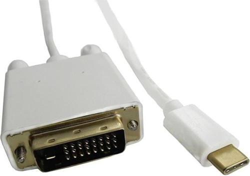 Qoltec USB-C - DVI-D 2 m Biały