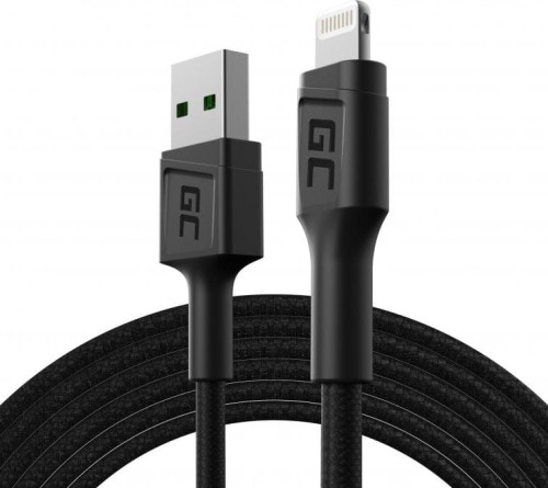 Green Cell USB-A - Lightning 2m Czarny