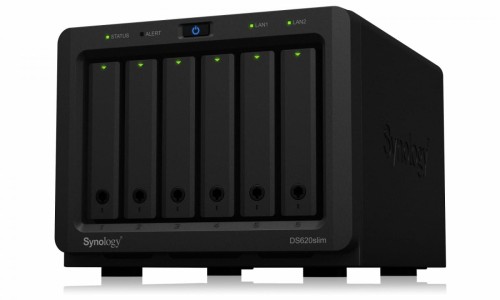 Synology NAS DS620slim 6x0HDD 2,5Ghz 2GB DDR3L 2xUSB3.0 2xRJ45