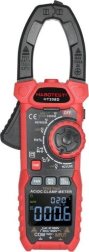Habotest Cyfrowy miernik cęgowy HT208D