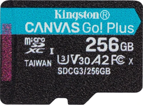 Kingston Canvas Go! Plus MicroSDXC 256 GB Class 10 UHS-I/U3 A2 V30