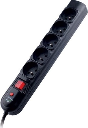 Tracer PowerGuard przeciwprzepięciowa 5 gniazd 1.8 m czarna