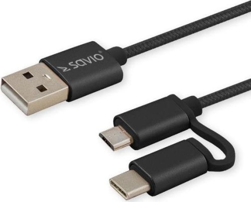 Savio CL-128 USB-A - 1 m Czarny