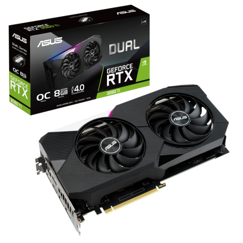Karta graficzna Asus Dual GeForce RTX™️ 3060 Ti V2 OC edition 8GB GDDR6 LHR