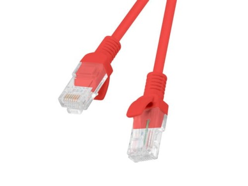 Kabel sieciowy Lan Rj45 Patchcord 5E UTP 15M CZERWONY