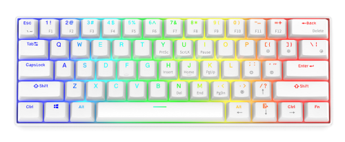 Klawiatura KRUX Neo PRO White RGB Wireless Gateron Yellow