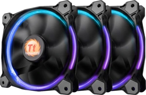 Thermaltake Riing 12 LED RGB 256 color 3 Pack 120 mm LNC 1500 RPM