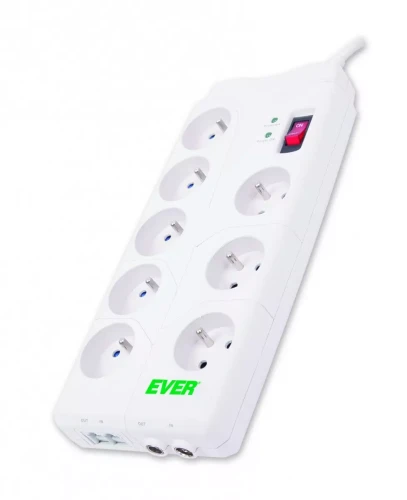 Ever Listwa Home 2M USB 8 gniazd Filtrująca