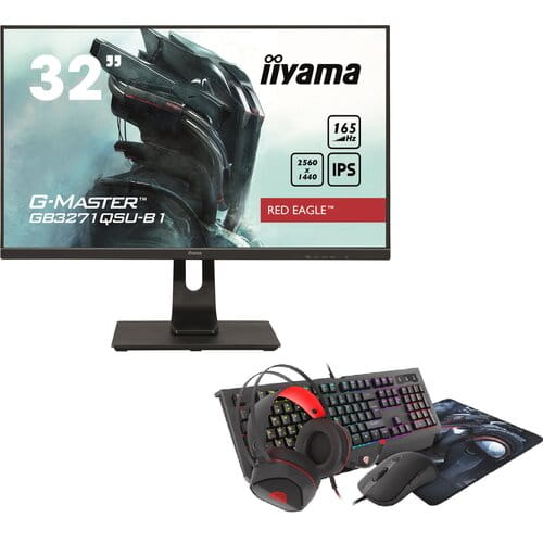 iiyama GB3271QSU-B1 + zestaw gamingowy Cobalt 330 Genesis
