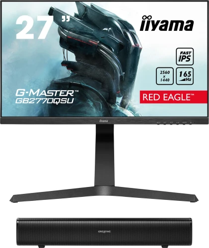 iiyama GB2770QSU-B1 + Soundbar Creative