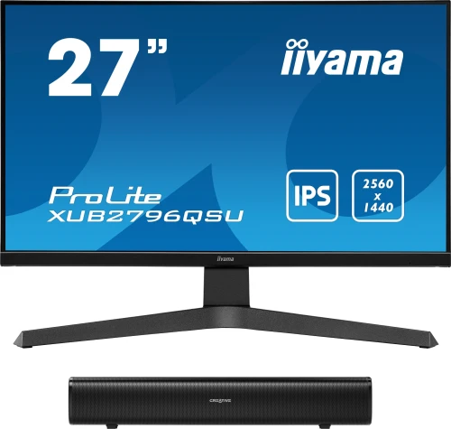 iiyama XUB2796HSU-B1 + Soundbar Creative