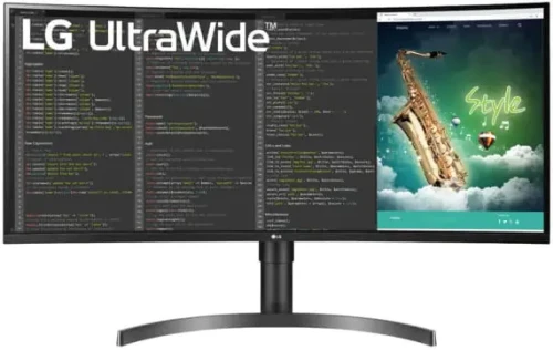 LG 35WN75C-W Curved HDR10
