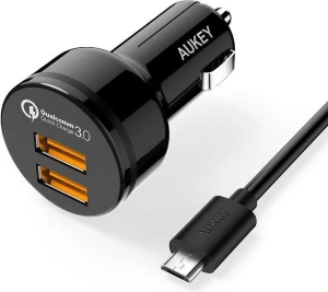 Ładowarka samochodowa AUKEY CC-T8 2xUSB 3.0 36W