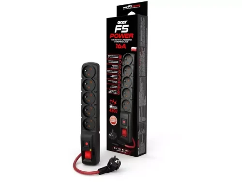 Acar F5 Power 5m 16A Czarna