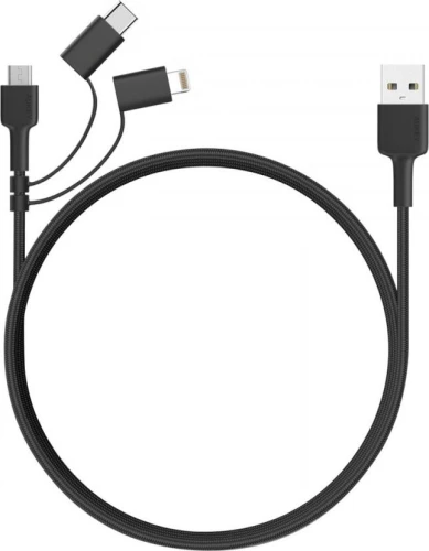AUKEY CB-BAL5 micro USB-USB C Lightning 1,2m