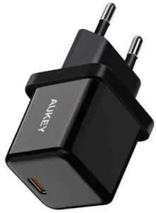 Ładowarka sieciowa AUKEY PA-F5 OEM Black 1xUSB-C 20W