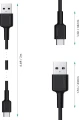 AUKEY CB-CMD29 zestaw 2xUSB C-USB A 3.1 2m