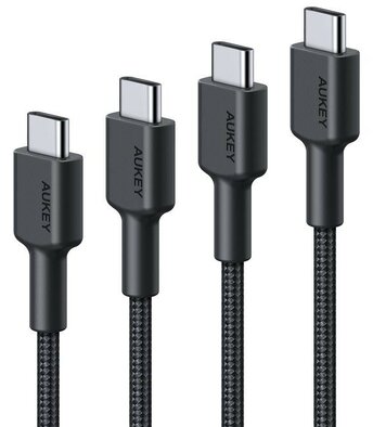 AUKEY CB-CD37 zestaw 4xUSB C-USB C 0,3m 1m 2m 3m