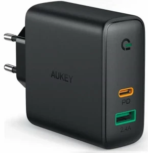 Ładowarka sieciowa AUKEY PA-D1 1xUSB-A 1xUSB-C 30W