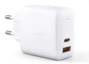 Ładowarka sieciowa AUKEY PA-B3 white 1xUSB -A 1xUSB-C 65W