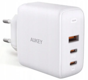 Ładowarka sieciowa AUKEY PA-B6S white 2xUSB-C 1xUSB-A 90W