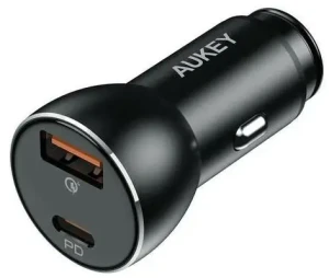 Ładowarka samochodowa AUKEY CC-Y48 1xUSB-C 1xUSB-A 48W