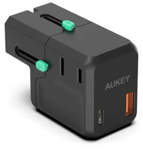 Adapter sieciowy AUKEY PA-TA06 1xUSB-C 1xUSB-A 18W