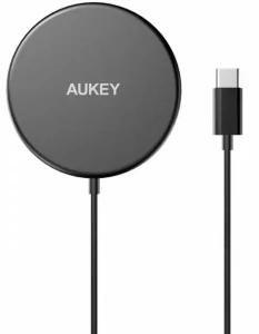 Ładowarka bezprzewodowa AUKEY LC-A1 Black MagSafe Qi 15W USB-C